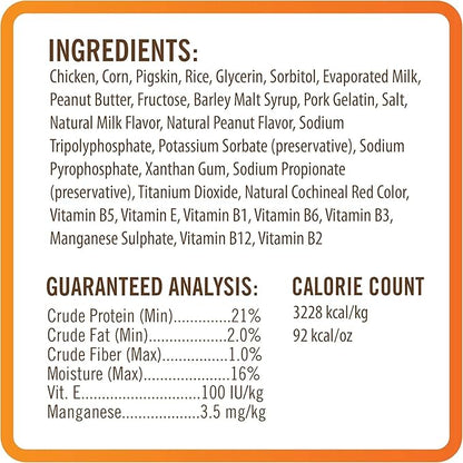 NutriChomps Dog Chews 5-inch Twists, Easy to Digest, Rawhide-Free Dog Treats, 10 Count, Real Peanut Butter flavor (Packaging May Vary)