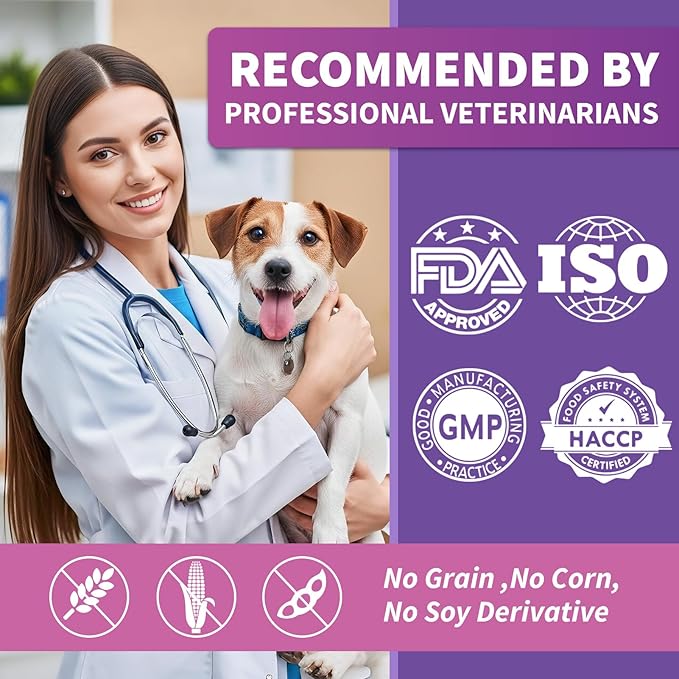 Calming Melatonin for Dogs, 200 Pet Chews Calming Treats for Sleep Aid Sleeping Pills Puppy Melatonin Bites Support Stress, Anxiety Relief, Separation for Small and Large Dogs(Chicken Flavor)