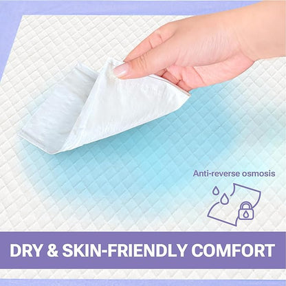 CLEAN SPACES Lavender Scented Puppy Pads Extra Large, Super Absorbent Disposable Pee Pads for Dogs That Neutralize Odor, Wee Wee Pads / Potty Training Pads 28"x34" 50 Count