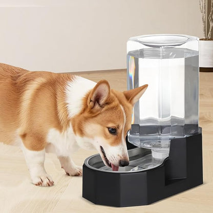 Sfozstra Large Dog Water Dispenser: 7L Automatic Gravity Water Feeder - Less Refills All-Day Water - No Mess Keeps Floors Dry - No Electricity - for Medium Dogs & Multi-Pet Homes - Workday/Pet Station