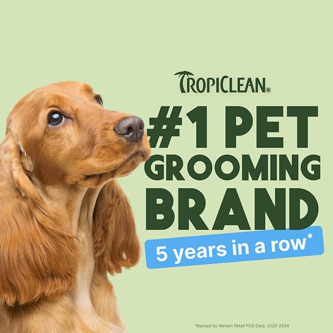 TropiClean Hypoallergenic Cleaning Pet Wipes, 100ct - Wipes for Dogs, Cats, Puppies & Kittens with Sensitive Skin - Gently Removes Dirt & Dander - Fragrance Free