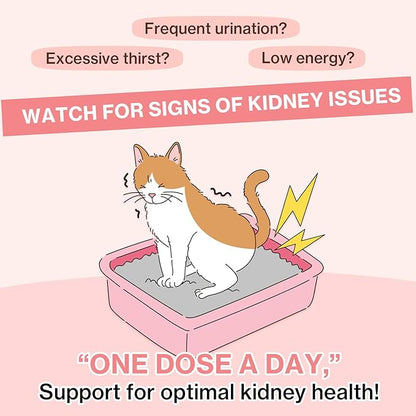Doctor By UT Care Cat UTI Kidney Support Urinary Supplement Cranberry Treatment for Cats Renal Health with Pacran, Quercetin, Taurine lickable Formula Individually Packaged (1 Pack)