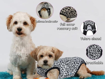 Dog Surgical Recovery Suit, After Spay Abdominal Wounds Post Surgical Suit for Dogs Female Male Dog Onesies, Anti Licking Breathable Dog Shirt for Small Large Dogs, Dog Surgery Collar Alternatives
