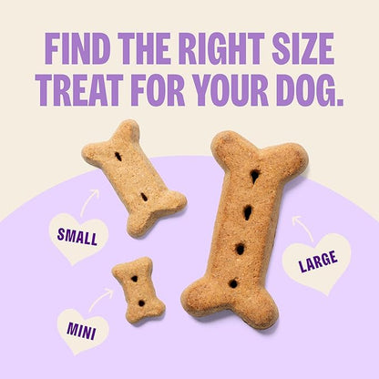 Wellness Old Mother Hubbard Classic P-Nuttier Dog Biscuits, Natural Training Treats, Peanut Butter Flavor, Large Size, 6 lb Box