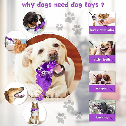 Fuufome Dog Chew Toys for Aggressive Chewers, Indestructible Tough Interactive Dog Toys for Small Medium Large Breed-Puppy Teeth Chew Toy to Keep Them Busy