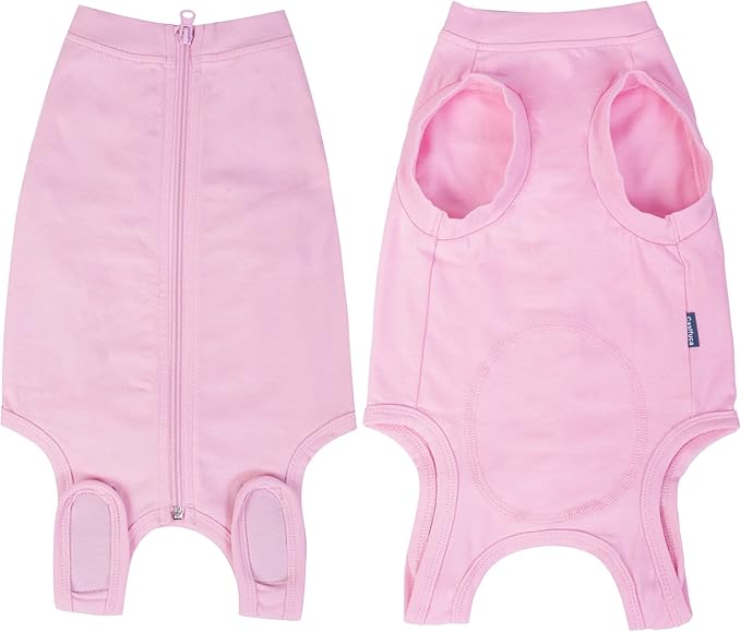 Dog Surgery Recovery Suit - After Spay, Abdominal Wounds Post Surgical Recovery, Anti Licking Breathable Dog Onesies for Small, Medium & Large Pet, Alternative Bandages Cone E-Collar