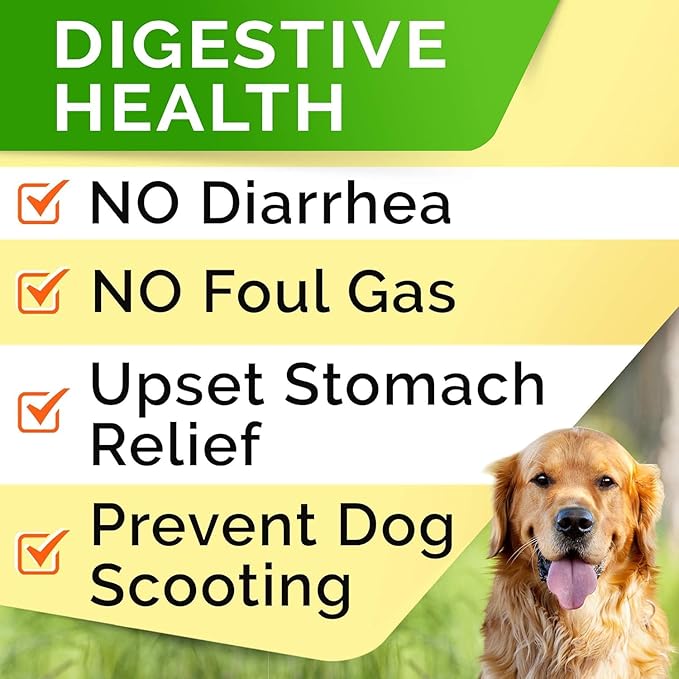 STRELLALAB Dog Probiotics Chews for Digestive Health & Gut Support with Yeast and Enzymes - Anti Gas, Diarrhea and Upset Stomach Immune Supplement - Digestion Treats with Fiber (240Ct, Chicken)