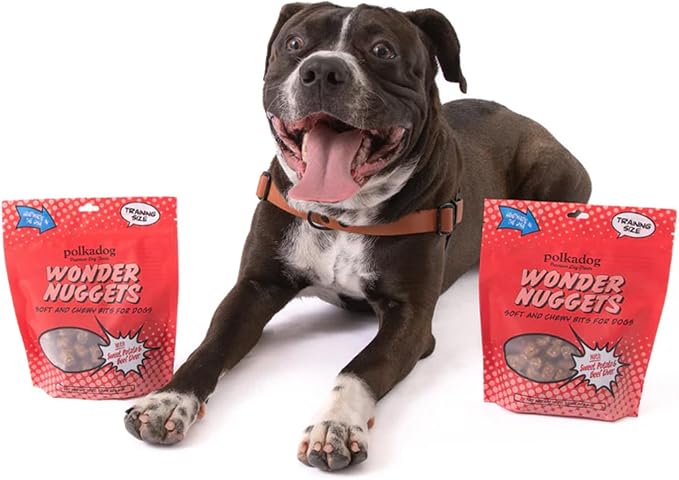 Polkadog Wonder Nuggets Soft & Chewy Dog Treats - Sweet Potato & Beef, All Natural, Limited Ingredient, Premium Training Treats for All Breeds, Great for Allergies, Made in USA - 10oz