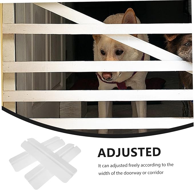 YARNOW 3pcs PET Gate Fence for Small to Large Dogs Freestanding Safety Guardrail Anti-Kick Pedal Indoor Baby Gate Barrier for Stairs and Doorways