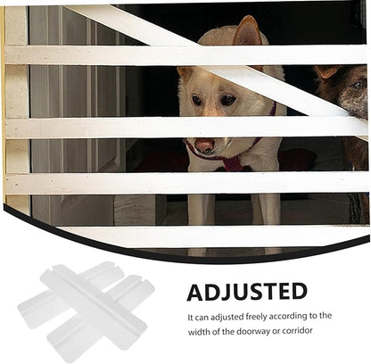 YARNOW 3pcs PET Gate Fence for Small to Large Dogs Freestanding Safety Guardrail Anti-Kick Pedal Indoor Baby Gate Barrier for Stairs and Doorways