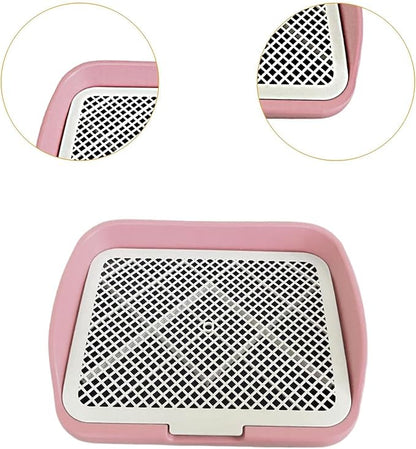 Dog Toilet Training, Toilet Puppy Pad Holder, Non-Slip, with Column, Dog Pee Holder, Training Pad for, Home, Dorm, Pink