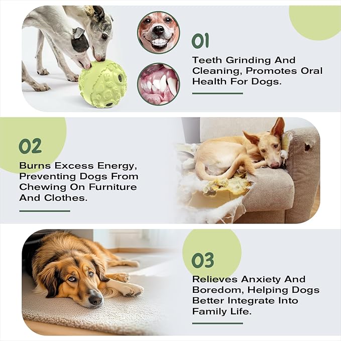 KADTC Dog Wobble Giggle Ball, XL Size, Roll Herding Chew Toy for Large Aggressive Chewers, Interactive Indoor Outdoor Play