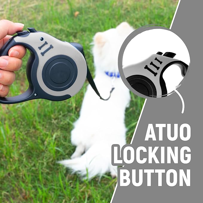 Retractable Dog Leash Automatic Telescopic Tractor Dog Tape, Pet Tape 10/16 FT Durable and Convenient, with Non-Slip Handle, Suitable for Small and Medium-Sized Dogs