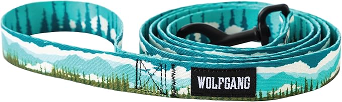 Wolfgang 8093093 6 in. Green Great Escape Polyester Dog Leash Medium & Large