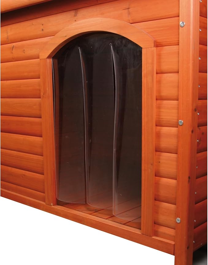 Trixie Vinyl Dog Door Flap, Fits 12 x 16.7-in Wooden Dog House Opening, Replacement Doggie Door Curtain Flap for Wooden Doghouses