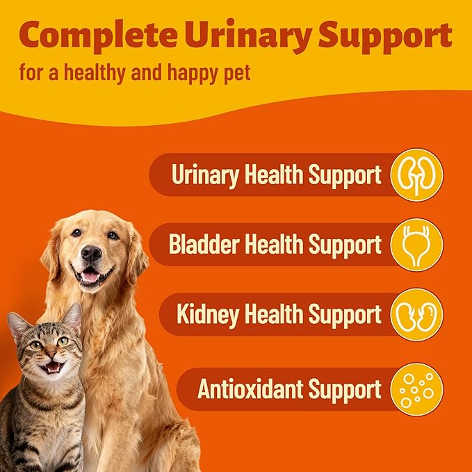 Cranberry Powder for Dogs & Cats, Urinary Tract & Bladder Support Supplement with D-Mannose, Kidney & UTI, Cat and Dog Cranberry Supplement, Chicken Flavor Food Topper, 3.88oz