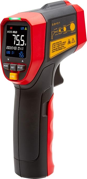 Triplett IRT350 Non-Contact 12:1 Infrared Thermometer with Circular Laser Indicator, -4 to 1112°F (-20 to 600°C)