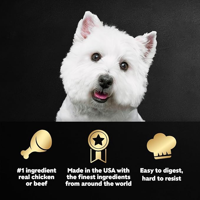 Cesar Loaf & Topper in Sauce Wet Dog Food, Bacon Feast Variety Pack, Rotisserie Chicken Flavor with Bacon & Cheese & Angus Beef Flavor, Wet Food for Dogs, 3.5 oz Easy Peel Trays, 12 Count (Pack of 2)