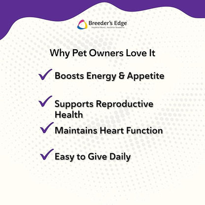Breeder's Edge B Strong Liquid, Vitamin B for Dogs and Cats, Supports Canine and Feline Reproductive Health, Promotes Healthy Heat Cycles, Provides Energy, and Stimulates Appetite, 32 oz