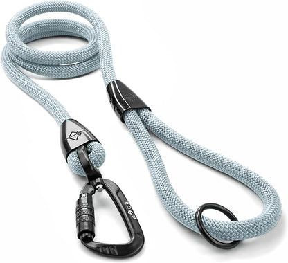 MADE TO ROAM Premium Explorer Leash - Climbing Rope Leash with Autolocking Aviation Aluminum Carabiner - Alaska Daybreak, 4ft