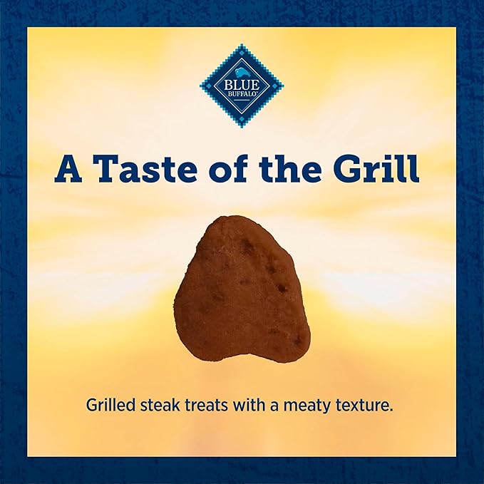 Blue Buffalo True Chews Premium Morsels Dog Treats, Made in The USA with Natural Ingredients, Steak, 10-oz Bag