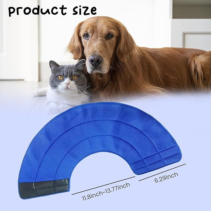 Soft Dog Cone Collar Alternative, E Cones for Medium Small Dogs/Cat to Stop Licking After Surgery, Neuter Recovery Ecollars of Shame Alternatives, Comfortable Paws Comfy Elizabethan Collars