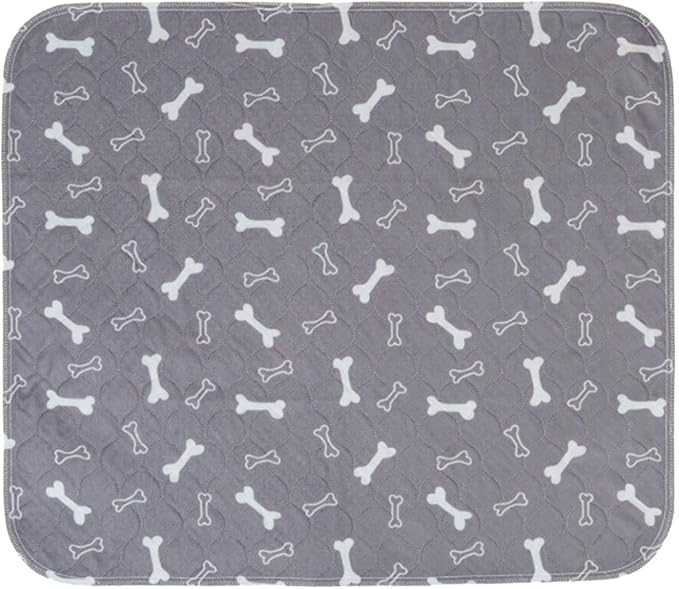 Pet Pee Pad,Pee Pads for Dogs with Pheromones,Washable Reusable Puppy Training Pads with 4-Layer Leak Protection,Easy to Clean,Odor Control, and Non-Slip Base (Grey)