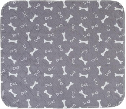 Pet Pee Pad,Pee Pads for Dogs with Pheromones,Washable Reusable Puppy Training Pads with 4-Layer Leak Protection,Easy to Clean,Odor Control, and Non-Slip Base (Grey)