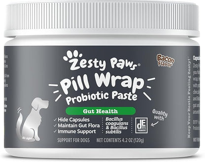 Zesty Paws NAD+ Precursor Supplement for Dogs - Niagen for Healthy Aging & Skeletal Muscle Support & Recovery - Brain, Heart, & Cellular Energy Support - Nicotinamide Riboside Chloride - 60 Capsules