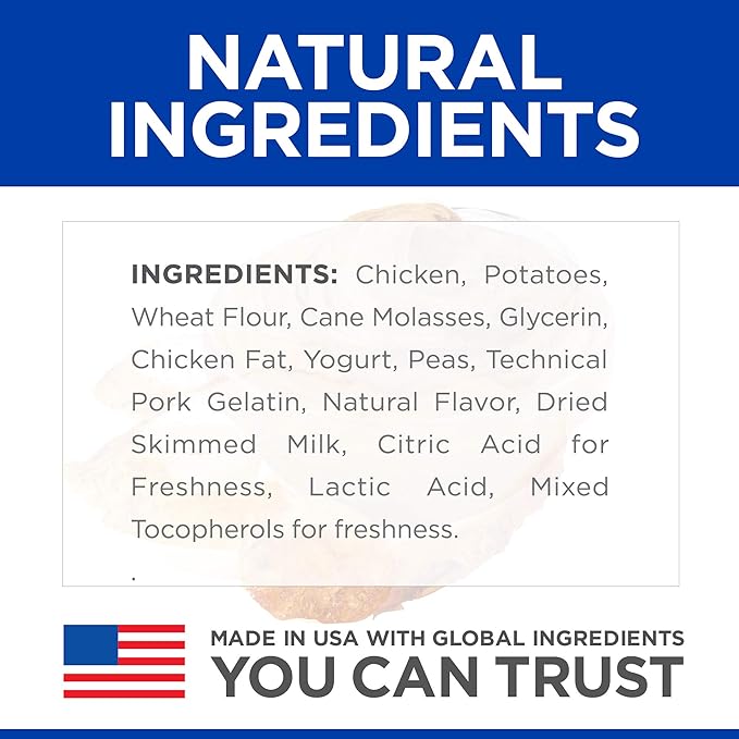 Hill's Natural Soft Savories Dog Treats, Chicken & Yogurt, 8 oz. Bag