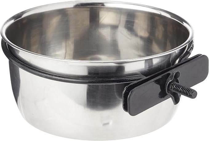 CLASSIC Pet Products Coop Cup Stainless Steel Fixed Feeding Bowl, 600 ml