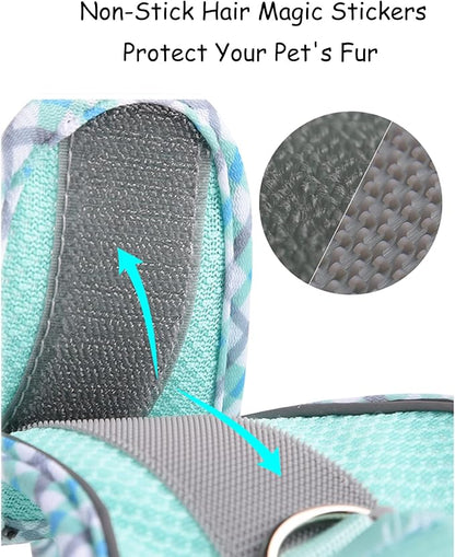 Petank Dog Harness for Small Medium Dogs No Pull, Puppy Harness and Leash Set, Step in Dog Harness for Walking, Running, Training, Small Dog Vest(Black, XS)