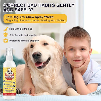 10.14 Fl Oz Stop Dogs Cat from Chewing Furniture Spray Anti Licking for Dog Cat Yuck Bitter Spray Deterrent for Gentle on Skin Alcohol Free