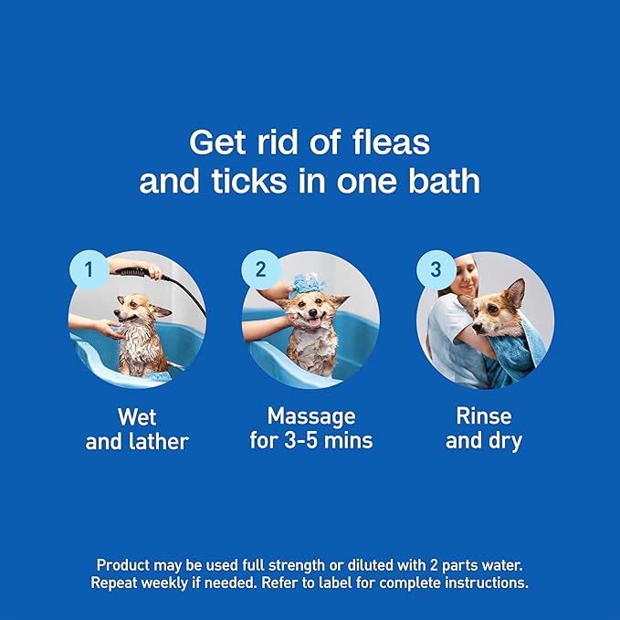 ADAMS Plus with Botanicals Flea & Tick Shampoo for Cats, Kittens, Dogs & Puppies, Flea Shampoo for Flea Infestations, Soothes & Conditions Dry Skin & Coat, Kills Fleas, Flea Eggs, Ticks & Lice, 16 oz