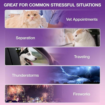 Melatonin for Pets, Melatonin for Dogs, Sleep Aid for Dogs, Melatonins for Cats, Support Aanxiety & Stress Relief, Promotes Relaxation and Deep Sleep, 2Oz Chicken Flavor