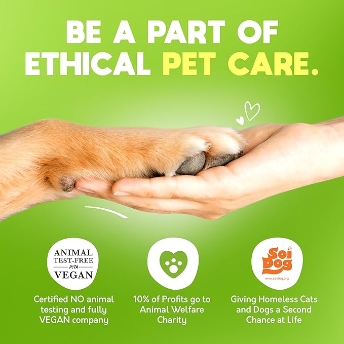 Lick-Safe Daily Pet Wipes for Dogs & Cats - Vet-Approved & Hypoallergenic - Cleans Mud, Odor & Dander - Wipes for Paws, Face & Butt - 10% to Charity - Earth-Friendly & Unscented Cleaning - Pack of 400