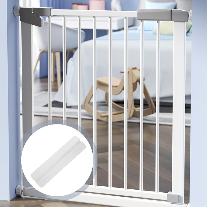 Abaodam Safety Gate Foot Pedal Accessory and Pet Gates, Stable Guardrail Holder with Railing Fixing Part, Plastic Doorway Ramp for Stair and Door Protection