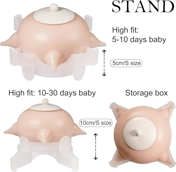 Doggiema Doggiema puppy's feeders Nipple Feeder Puppy Feeding Milk replacer Nursing Station puppy's Bottles Dongdong pet (M Size Bowl Small Dog)