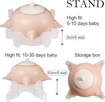 Doggiema Doggiema puppy's feeders Nipple Feeder Puppy Feeding Milk replacer Nursing Station puppy's Bottles Dongdong pet (M Size Bowl Small Dog)