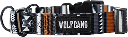 Wolfgang Heavy Duty Martingale Dog Collar with Quick Release Nylon Buckle for Walking & Training, NewMoon Print, Medium