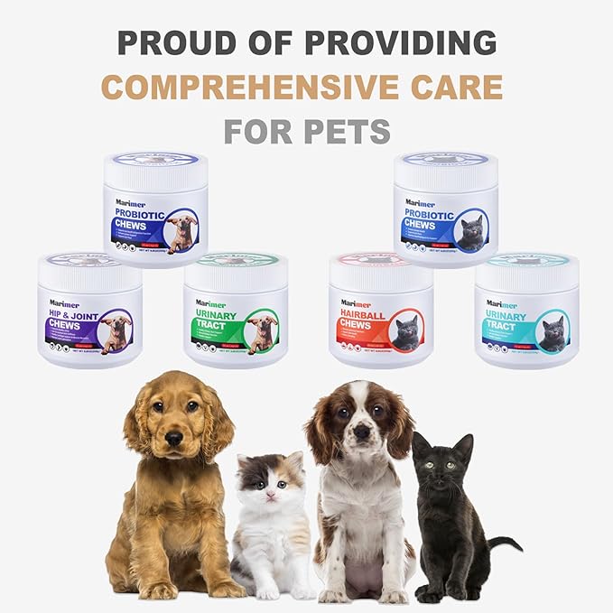 MARIMER Urinary Tract Support for Dogs – Cranberry, D-Mannose, Marshmallow Root & Vitamin C – Soft Chews for Bladder & Kidney Health – Chicken Flavor – 100 Count – for Dogs