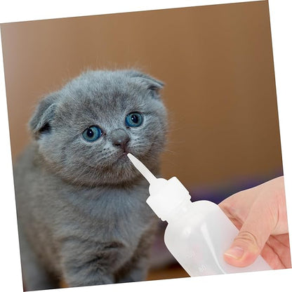 BESPORTBLE 4pcs Tiny Pet Nursing Bottle for Puppy Kitten Cat Milk Feeding Bottle Kit