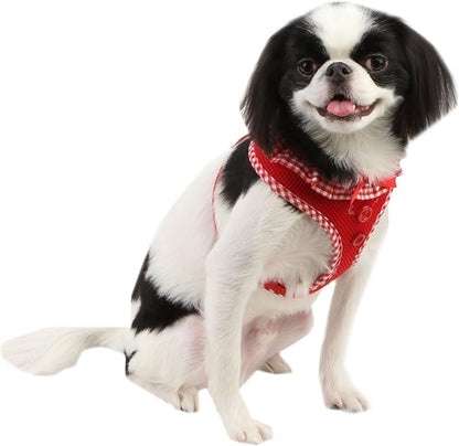 Authentic Puppia Vivien Harness, Red, Large