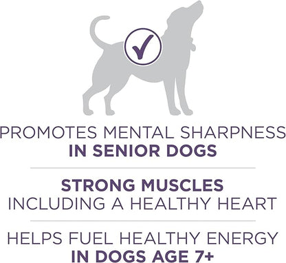 Purina ONE High Protein Dry Senior Dog Food Plus Vibrant Maturity Adult 7 Plus Formula - 16.5 Lb. Bag