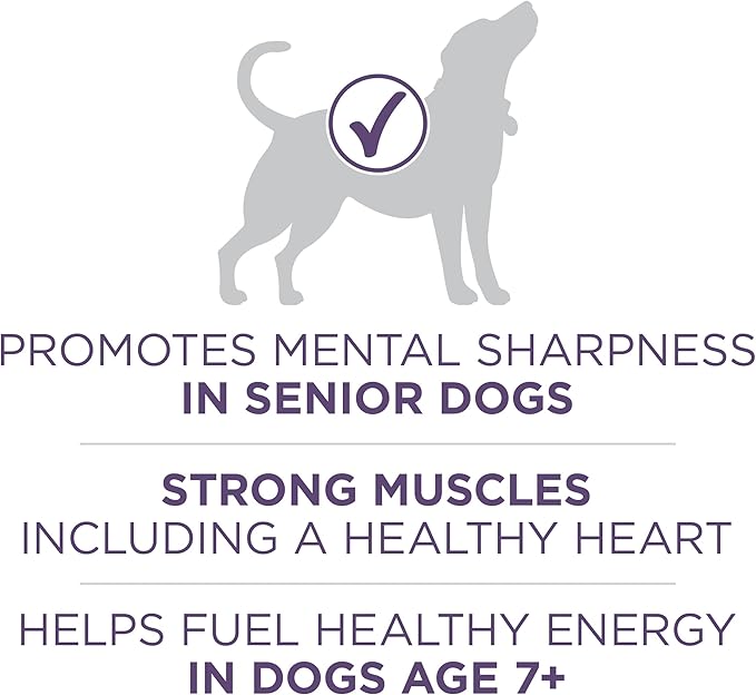 Purina ONE High Protein Dry Senior Dog Food Plus Vibrant Maturity Adult 7 Plus Formula - 8 lb. Bag