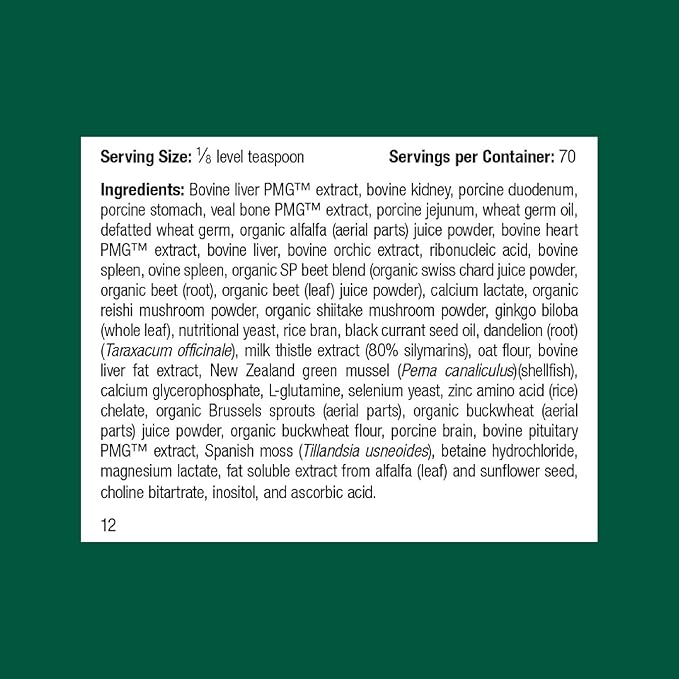 Standard Process Canine Hepatic Support - Dog Supplement to Aid Liver Health - Hepatic Immune Function & Liver Metabolism Support Supplement - Powder Supplement for Dogs - 30 g