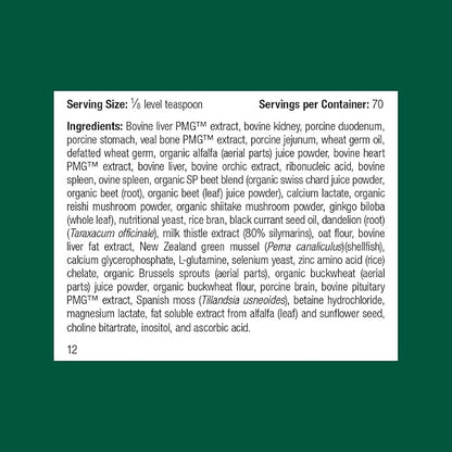 Standard Process Canine Hepatic Support - Dog Supplement to Aid Liver Health - Hepatic Immune Function & Liver Metabolism Support Supplement - Powder Supplement for Dogs - 30 g