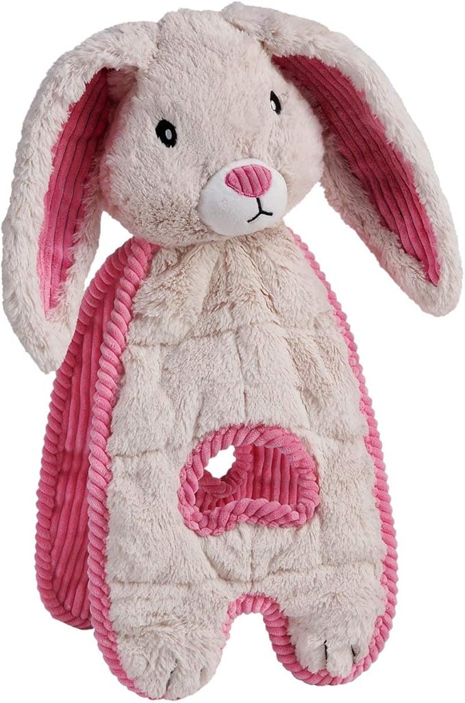 Outward Hound by Charming Pet Cuddle Tugs Bunny Plush Squeaky Dog Toy