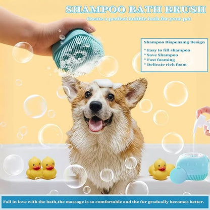 9-in-1 Pet Grooming Kit:Deshedding Brushs,Massage Gloves Brush,Silicone Finger Toothbrushes,Shampoo Bath Brushs,Slicker Brush – Complete Grooming Set for Dogs, Cats, and Small Animals