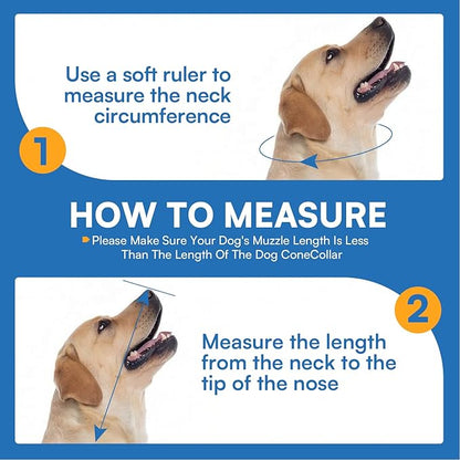 Queenmore Soft Cone for Dogs, Dog Cones for Large Dogs to Stop Licking, Dog Soft Cone, Elizabethan Collar for Pets, Alternative Pet Recovery Collar for Wound Healing, Watermelon L